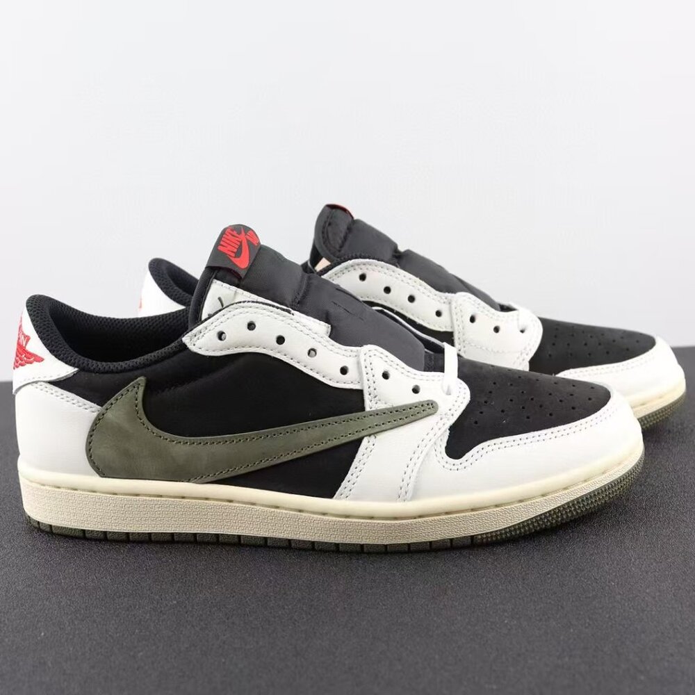 Travis Scott Air Jordan 1 Low low top Green and black
